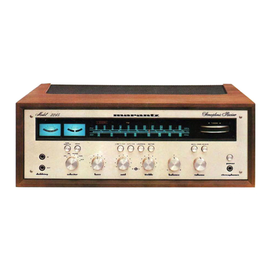 Marantz 2245 Instruction Handbook Manual