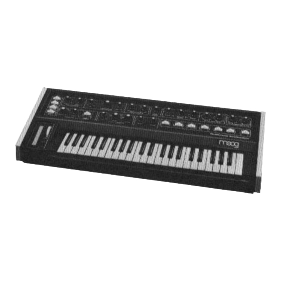 Moog Micromoog 2090 Technical & Service Manual