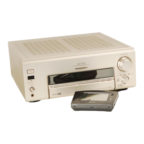 Sony TA-VA777ES Service Manual