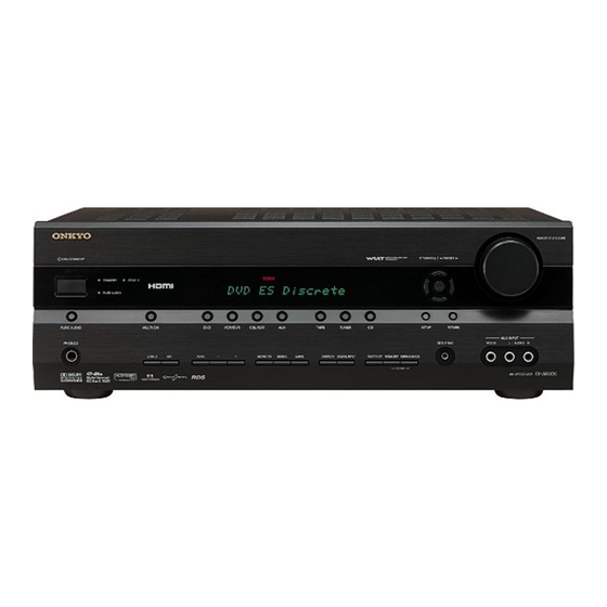 Onkyo TX-SR576 Quick Setup