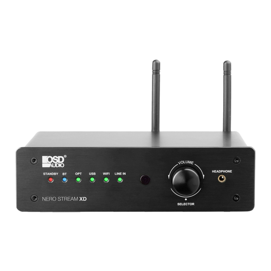 OSD Audio NERO STREAM XD User Manual