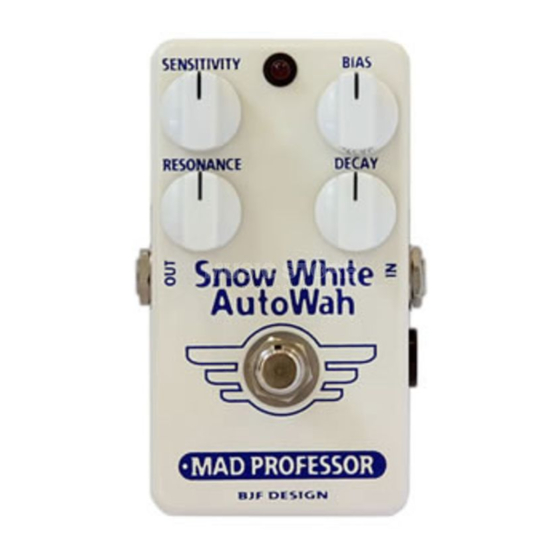 Mad Professor Snow White AutoWah Owner's Manual
