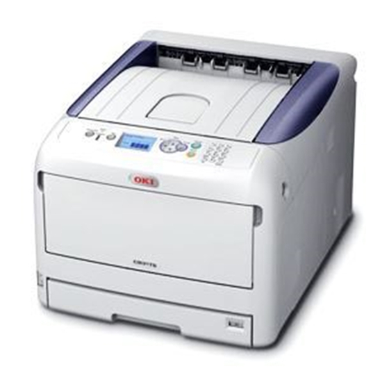 Oki C831TS Installation, Safety, And Regulatory Information