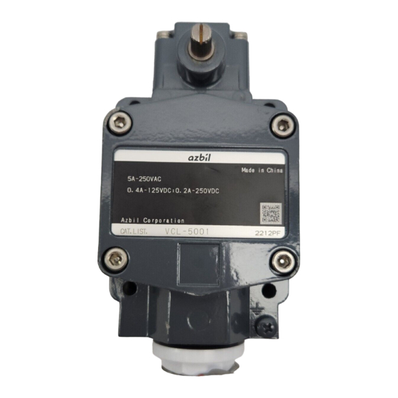 Azbil VCL-5 Series User Manual