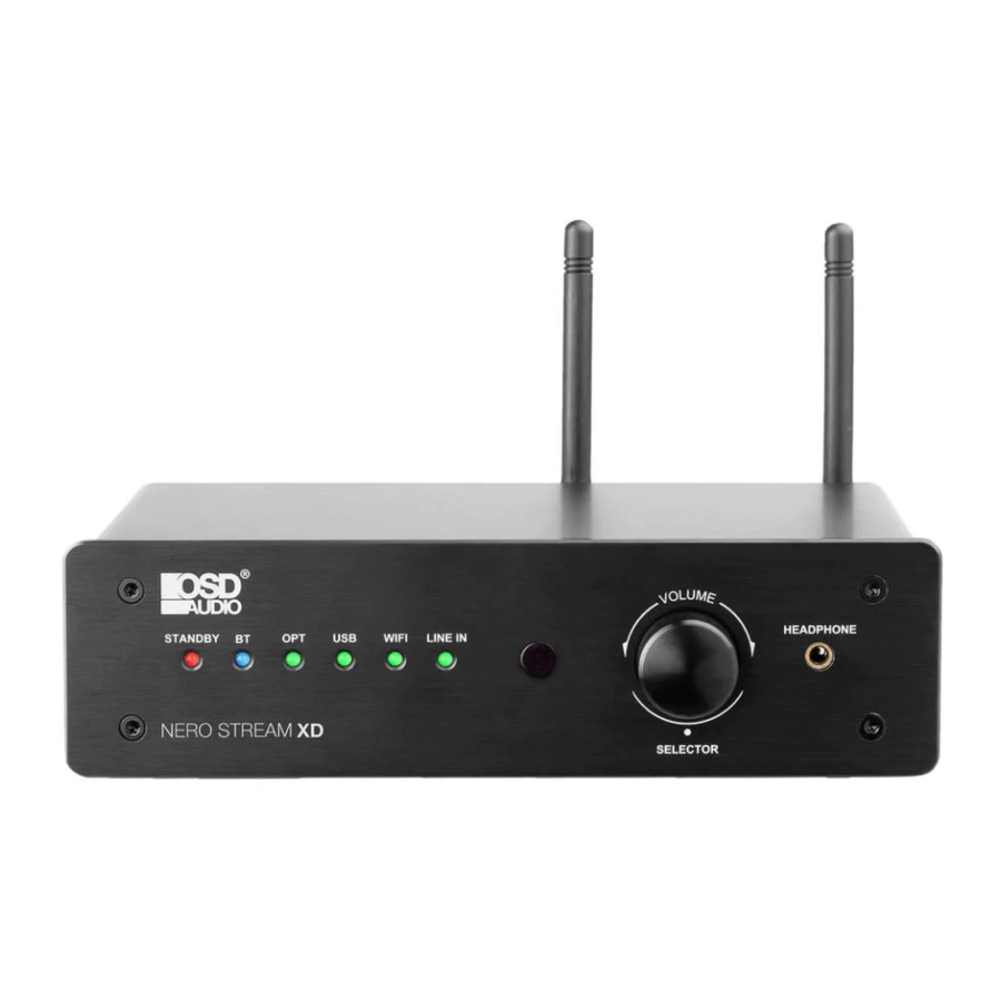 OSD Nero Stream XD - Wireless Amplifier Manual