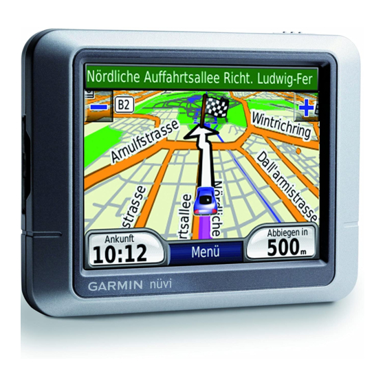 Garmin Nuvi 250 Setup Manual