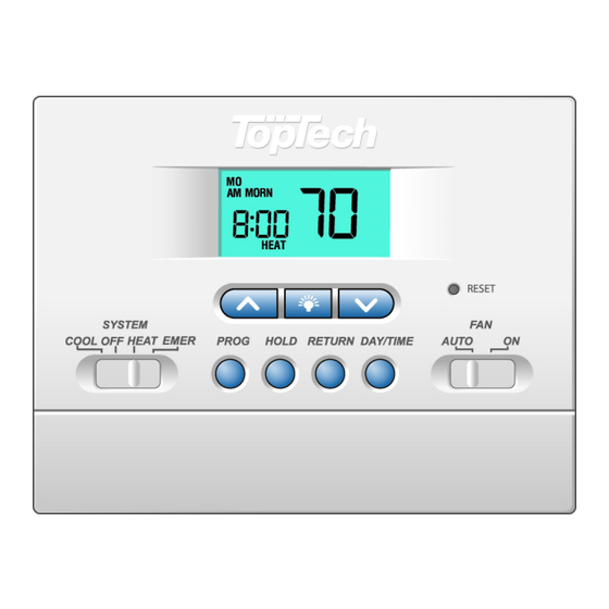 How to Program a Toptech Thermostat: Step-by-Step Guide