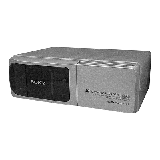 Sony CDX-434RF Service Manual