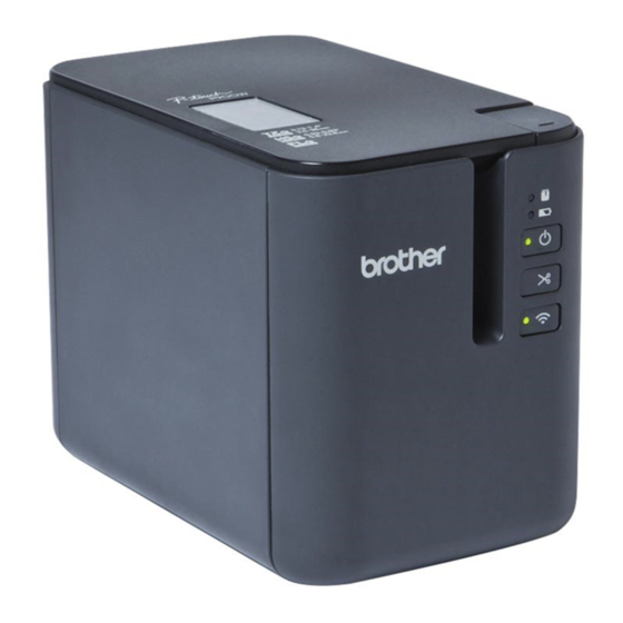 Brother PT-P900W Manuals
