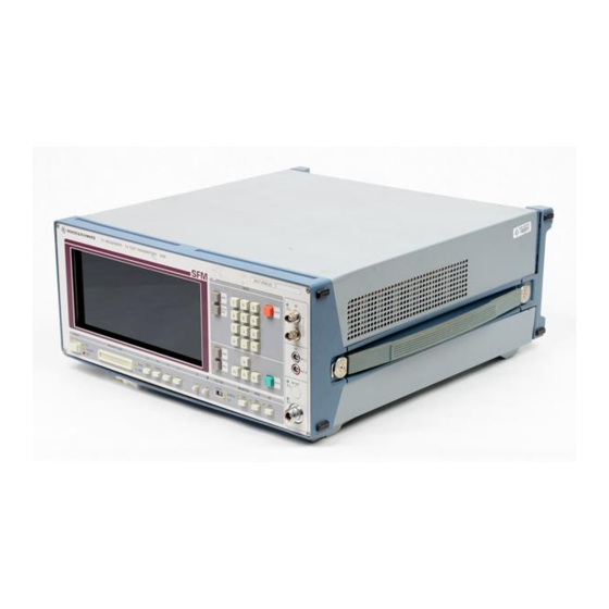 Rohde & Schwarz SFM Manual
