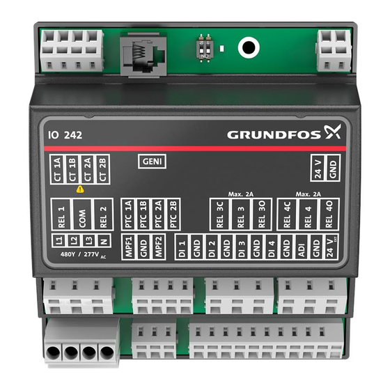 Grundfos IO 242 Manuals