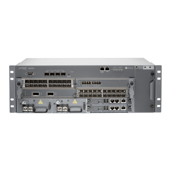 Juniper MX104 Quick Start Manual