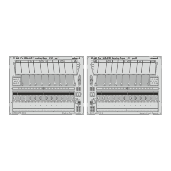 Eduard Fw 190A-8/R2 landing flaps Assembly Instructions