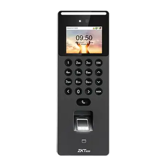 ZKTeco SenseFace 2A Quick Start Manual