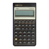 HP 17BII - Financial Calculator Owner's Manual