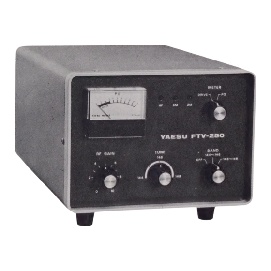Yaesu FTV-250 Instruction Manual