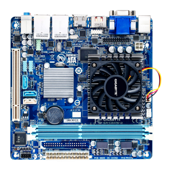 Gigabyte GA-C847N User Manual