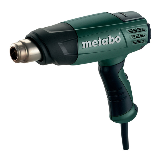 Metabo HE 20-600 Original Instructions Manual