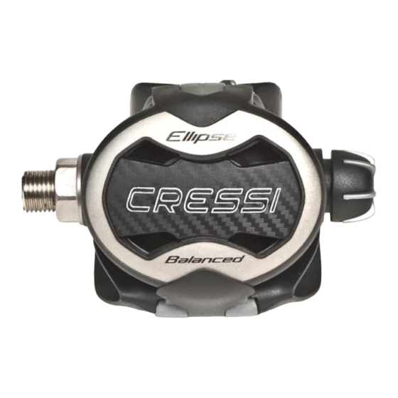 Cressi-sub 2nd Stage Ellipse Balanced Repair And Maintenance Instructions