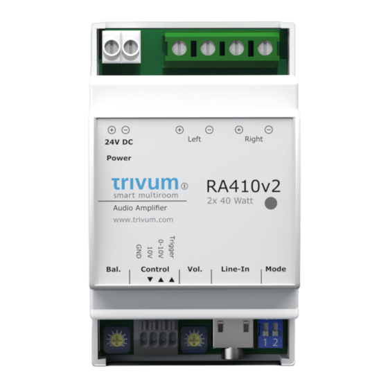 Trivum RA410v2 Quick Installation Manual