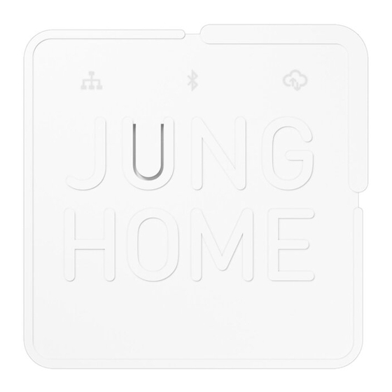 JUNG HOME Gateway BTSGATEWAY, BTSGATEWAY-INT Manual
