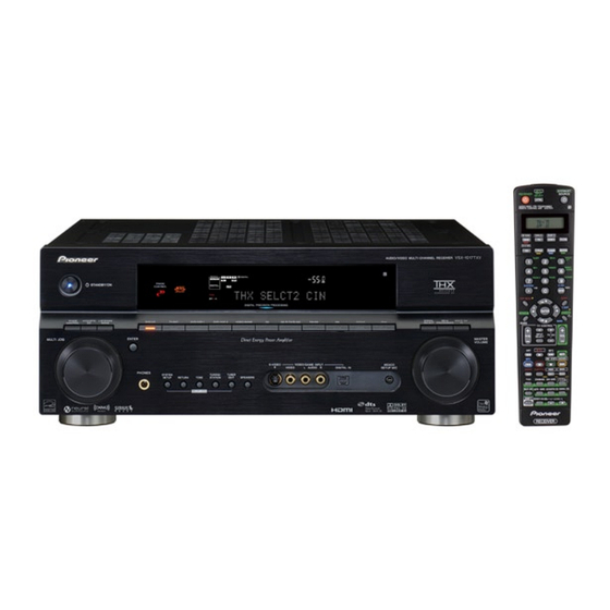 Pioneer VSX-1017TXV-K Specifications