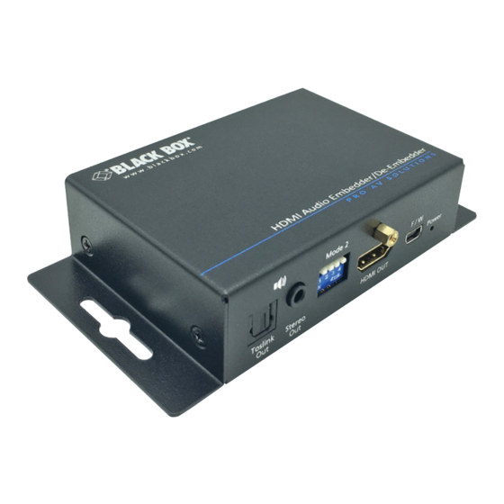 Black Box EMEX-HDMI -R2 User Manual