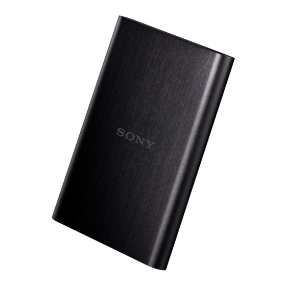 Sony HD-E1 Operating Instructions Manual