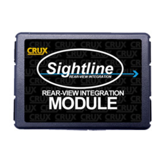 Crux RVCCH-75E Quick Start Manual