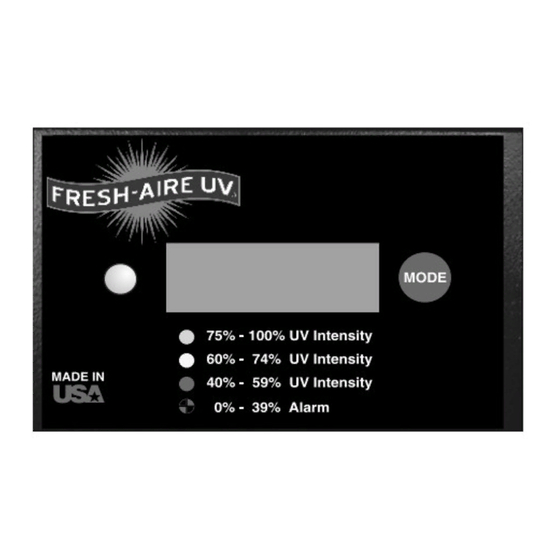 Fresh-Aire UV TUVC-RAD-100DL User Manual