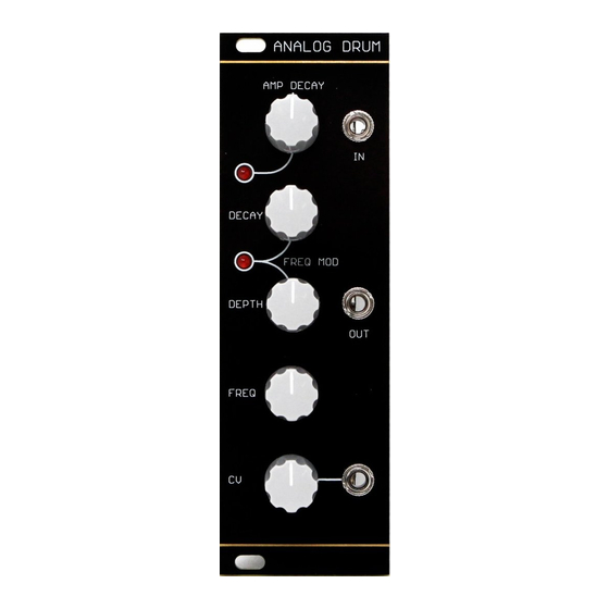 Barton Musical Circuits BMC018.Analog Drum Manual