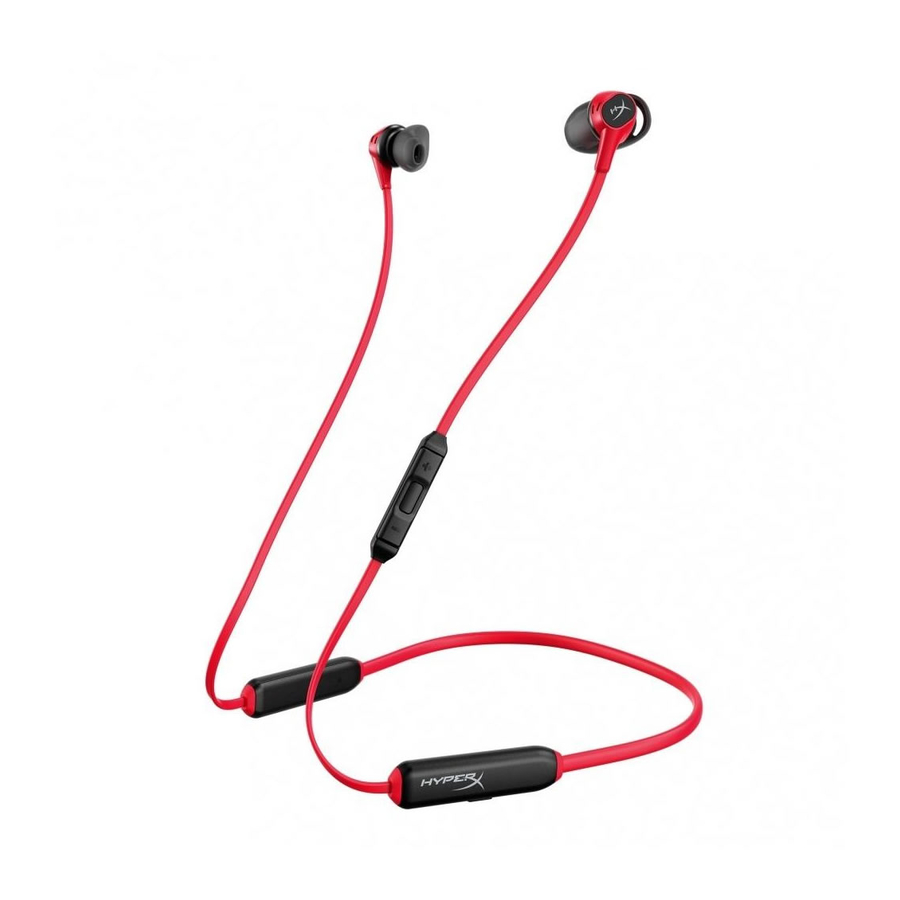 HyperX Cloud Buds HEBBXX-MC-RD/G - Wireless Headphones Manual