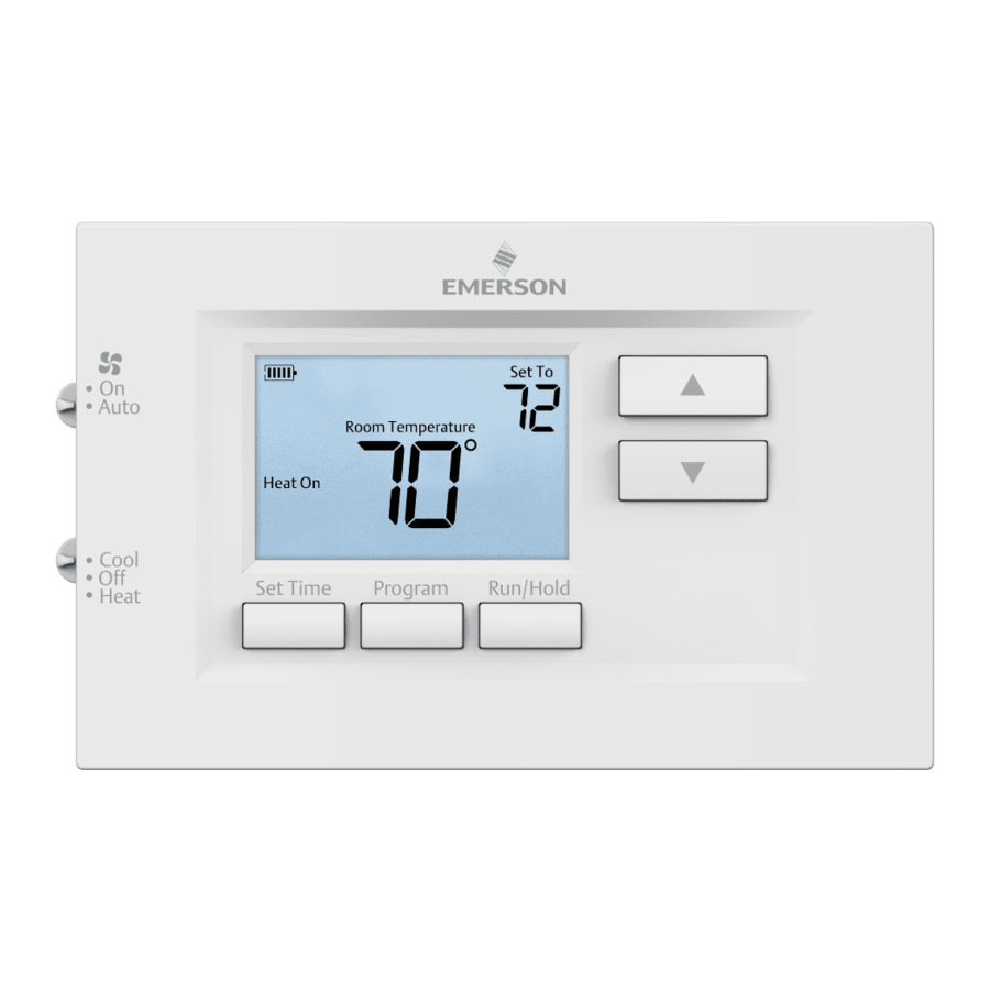 Emerson 1F75C-11PR - Programmable Single Stage Thermostat Manual