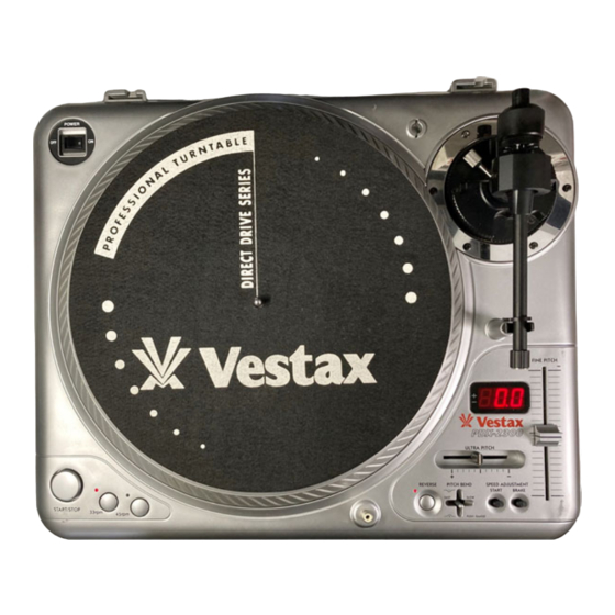 Vestax PDX-2300 Manuals
