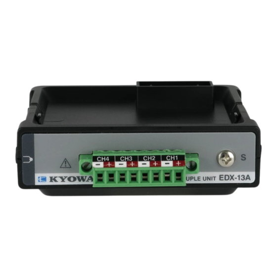 KYOWA EDX-13A Instruction Manual