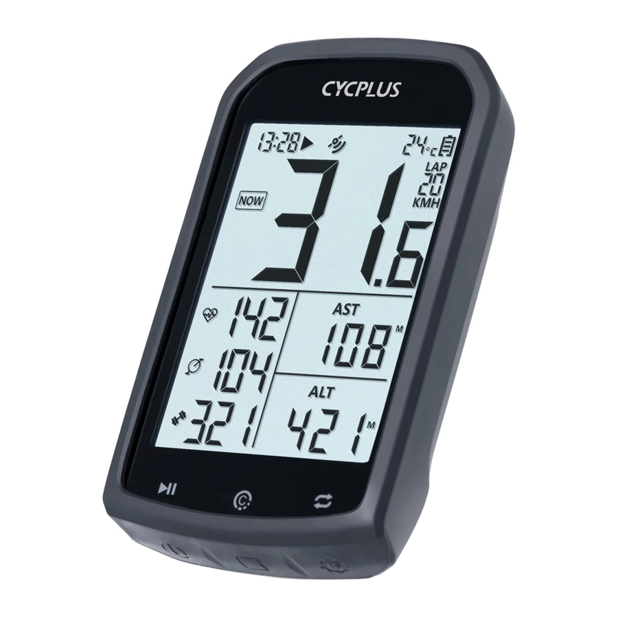 CYCPLUS M1 - GPS Wireless Bike Computer Manual