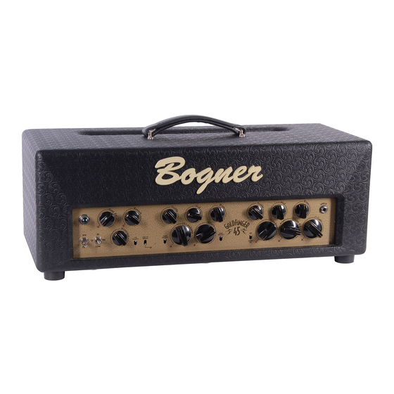 Bogner GOLDFINGER 45 User Manual