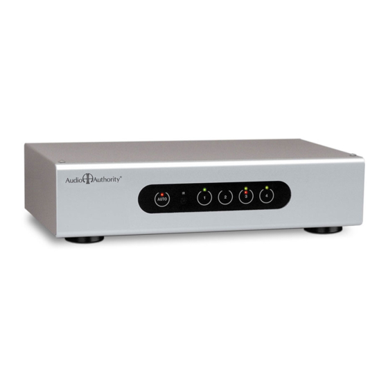 Audio Authority AutoSelector 1154B Installation And Operation Manual