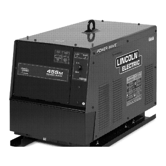 Lincoln Electric POWER WAVE455M Operator's Manual