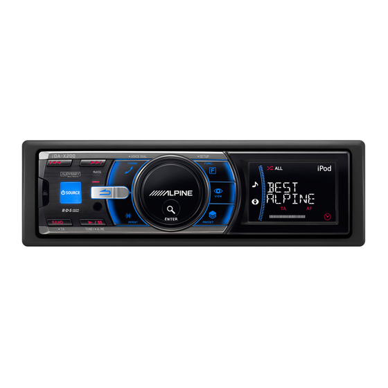 Alpine iDA-X200 Quick Reference Manual