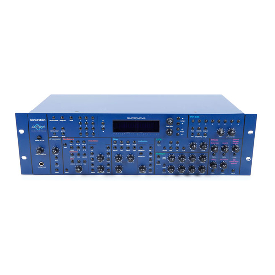 Novation SuperNova II User Manual