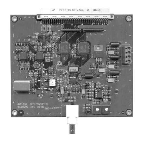 National Semiconductor ADC08200 Instruction Manual