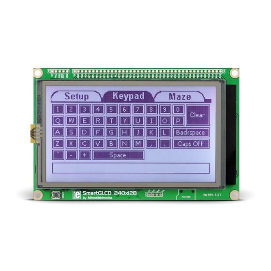 mikroElektronika SmartGLCD User Manual