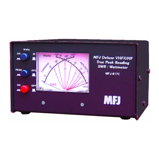 MFJ -817C Instruction Manual