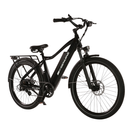 User Manuals: GENUINE CU 500 Electric Bike