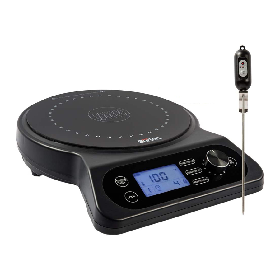 Max Burton Digital Induction Cooktop 18XL Manual