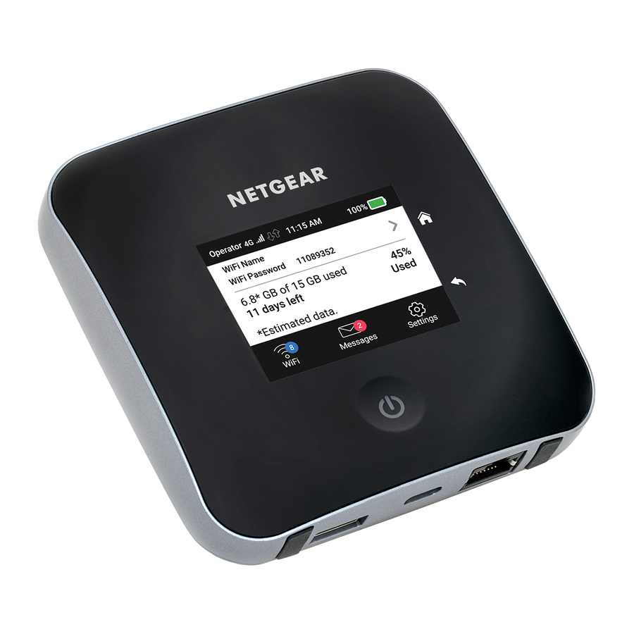 NETGEAR Nighthawk M2 - Gigabit LTE Mobile Router Quick Start Guide