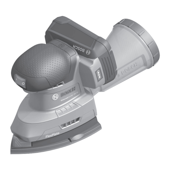 Bosch UniversalSander 18V-10 Manuals