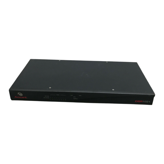 Avocent DSR 1021 Quick Installation Manual