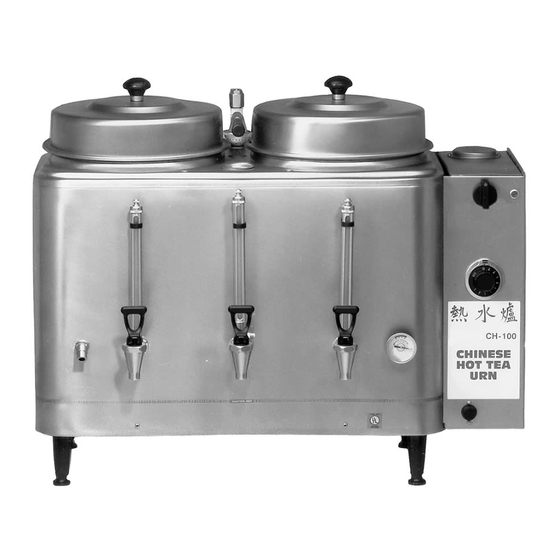 Cecilware CH100N Series Operator's Manual